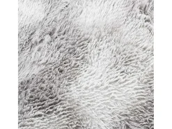Alfombra peluda NAVARRA Gris Plata 160x160 cm