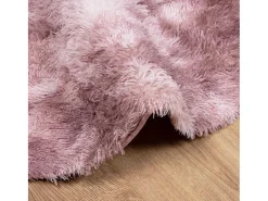 Alfombra peluda NAVARRA Rosa Polvo 240x240 cm