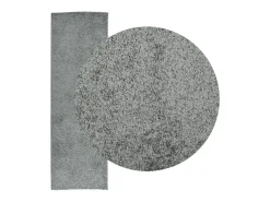 Alfombra peluda PAMPLONA, pelo largo, verde moderno, 80x250 cm