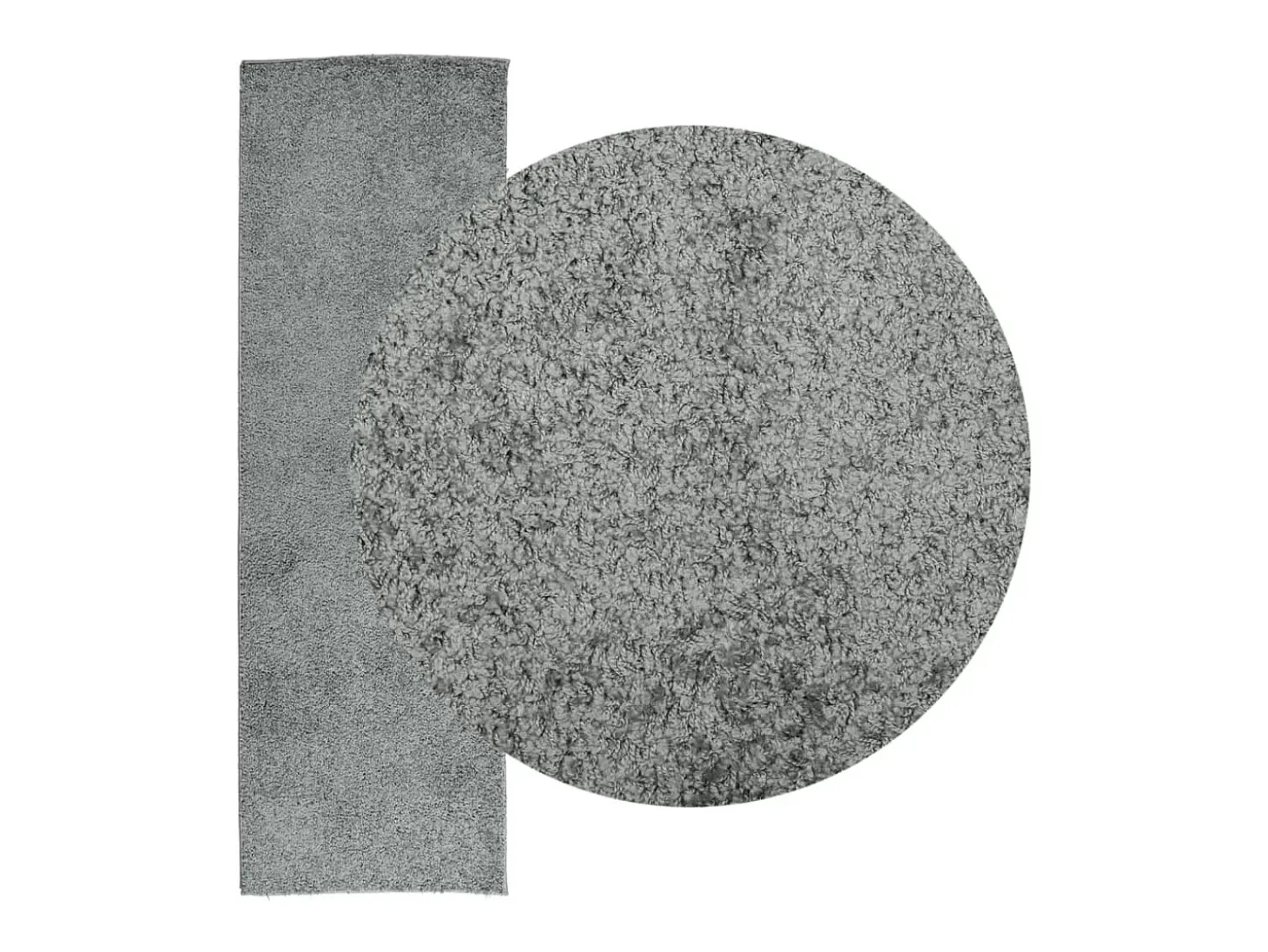 Alfombra peluda PAMPLONA, pelo largo, verde moderno, 80x250 cm