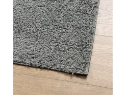 Alfombra peluda PAMPLONA, pelo largo, verde moderno, 80x250 cm