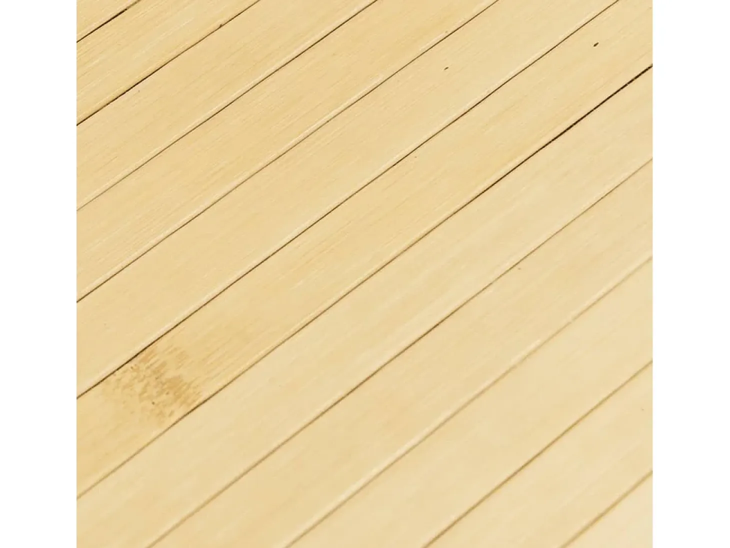 Alfombra rectangular de bambú natural claro 80x300 cm