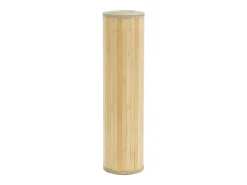 Alfombra rectangular de bambú natural claro 80x100 cm