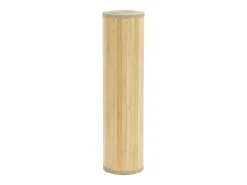 Alfombra rectangular de bambú natural claro 80x300 cm