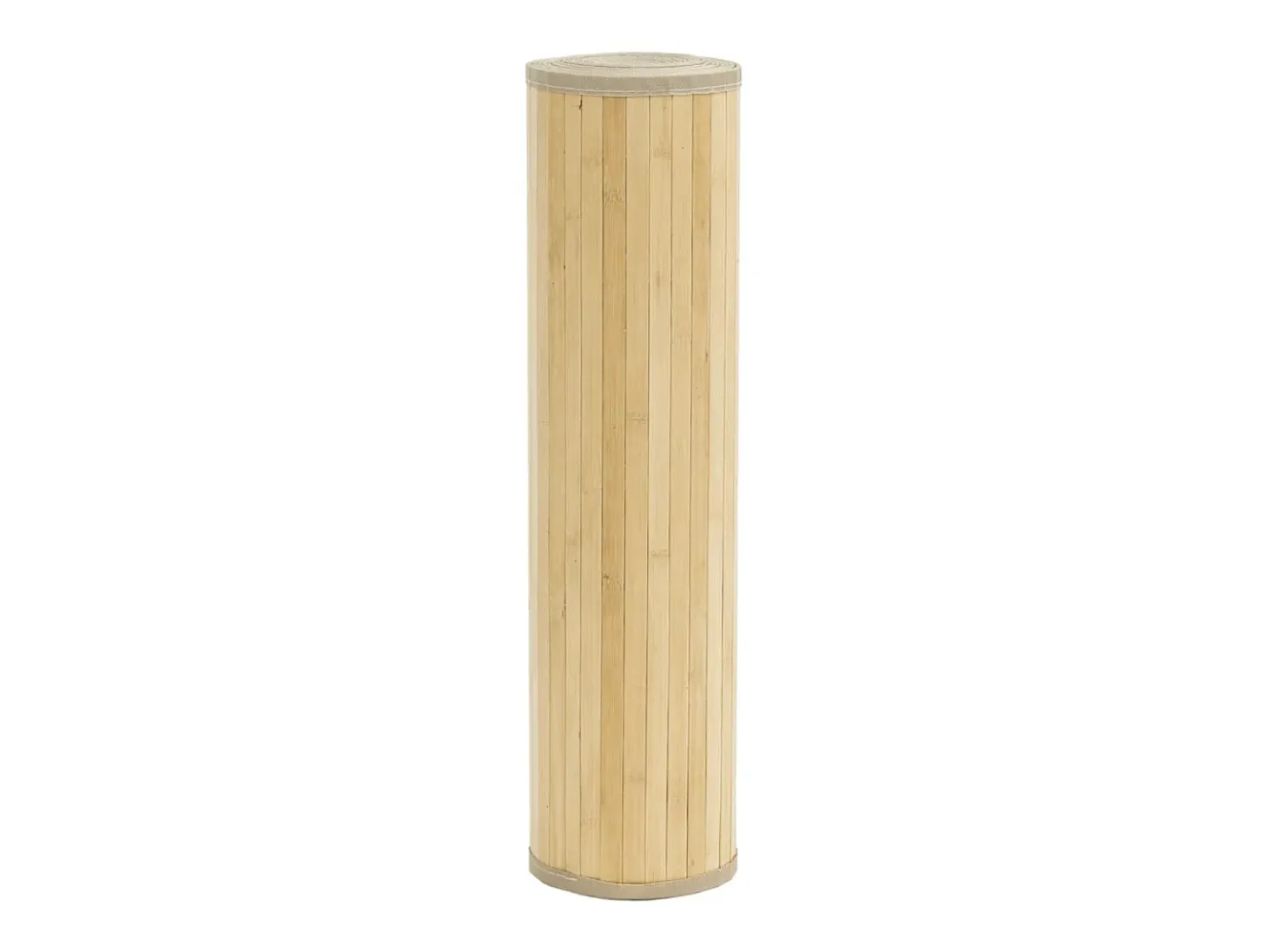 Alfombra rectangular de bambú natural claro 80x300 cm