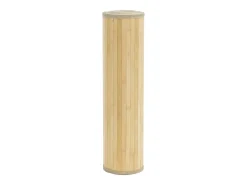 Alfombra rectangular de bambú natural claro 70x100 cm