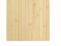 Alfombra rectangular de luz natural 100x300 cm bambú
