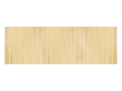 Alfombra rectangular de luz natural 100x300 cm bambú
