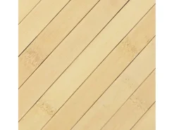 Alfombra rectangular de luz natural 100x300 cm bambú