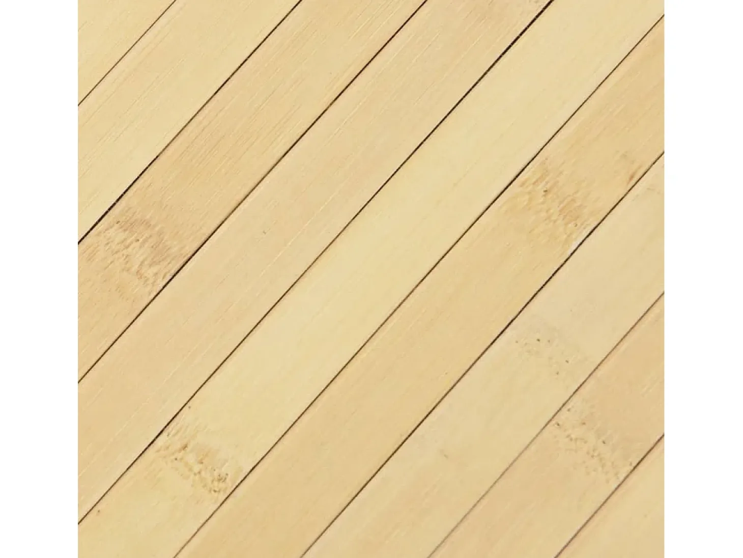 Alfombra rectangular de luz natural 100x300 cm bambú