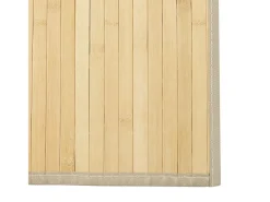 Alfombra rectangular de luz natural 100x200 cm bambú