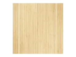 Alfombra rectangular de luz natural 100x100 cm bambú