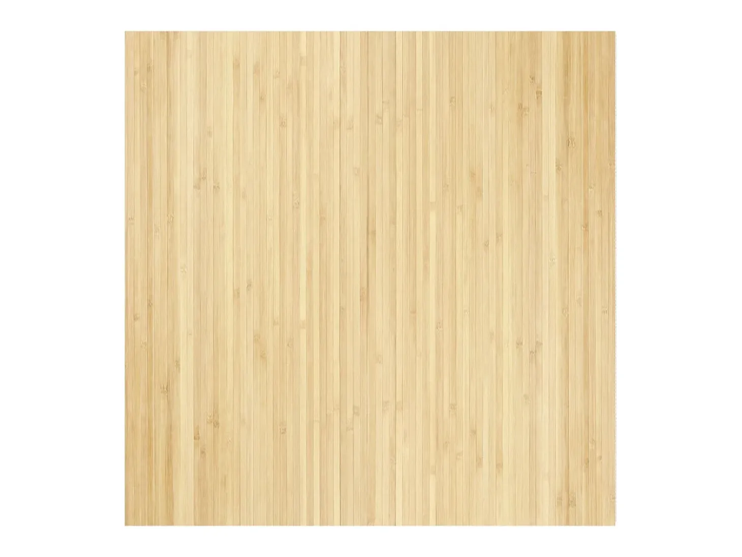 Alfombra rectangular de luz natural 100x100 cm bambú