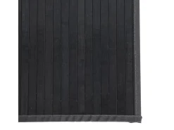 Alfombra rectangular gris 100x1000 cm bambú