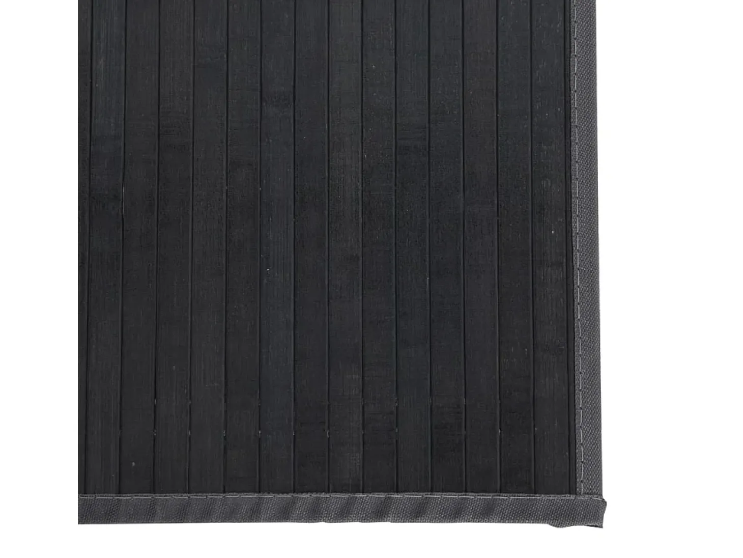 Alfombra rectangular gris 100x1000 cm bambú