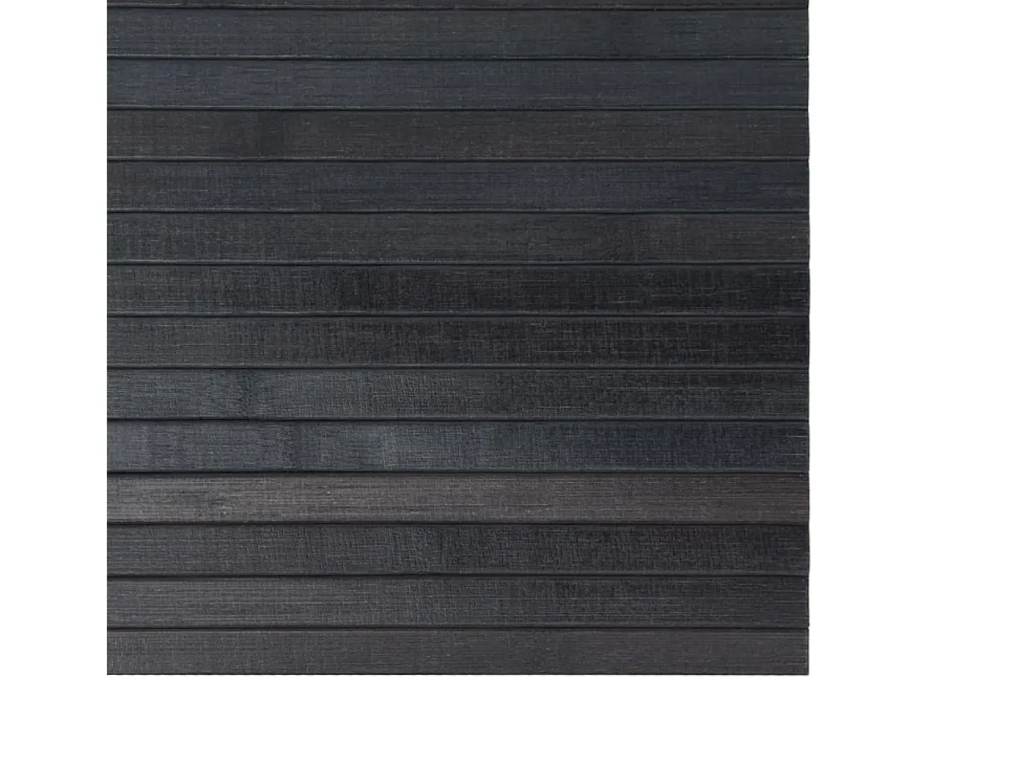 Alfombra rectangular gris 70x300 cm bambú