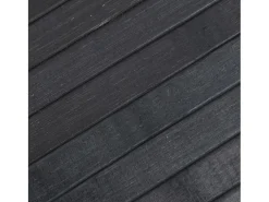 Alfombra rectangular gris 70x300 cm bambú
