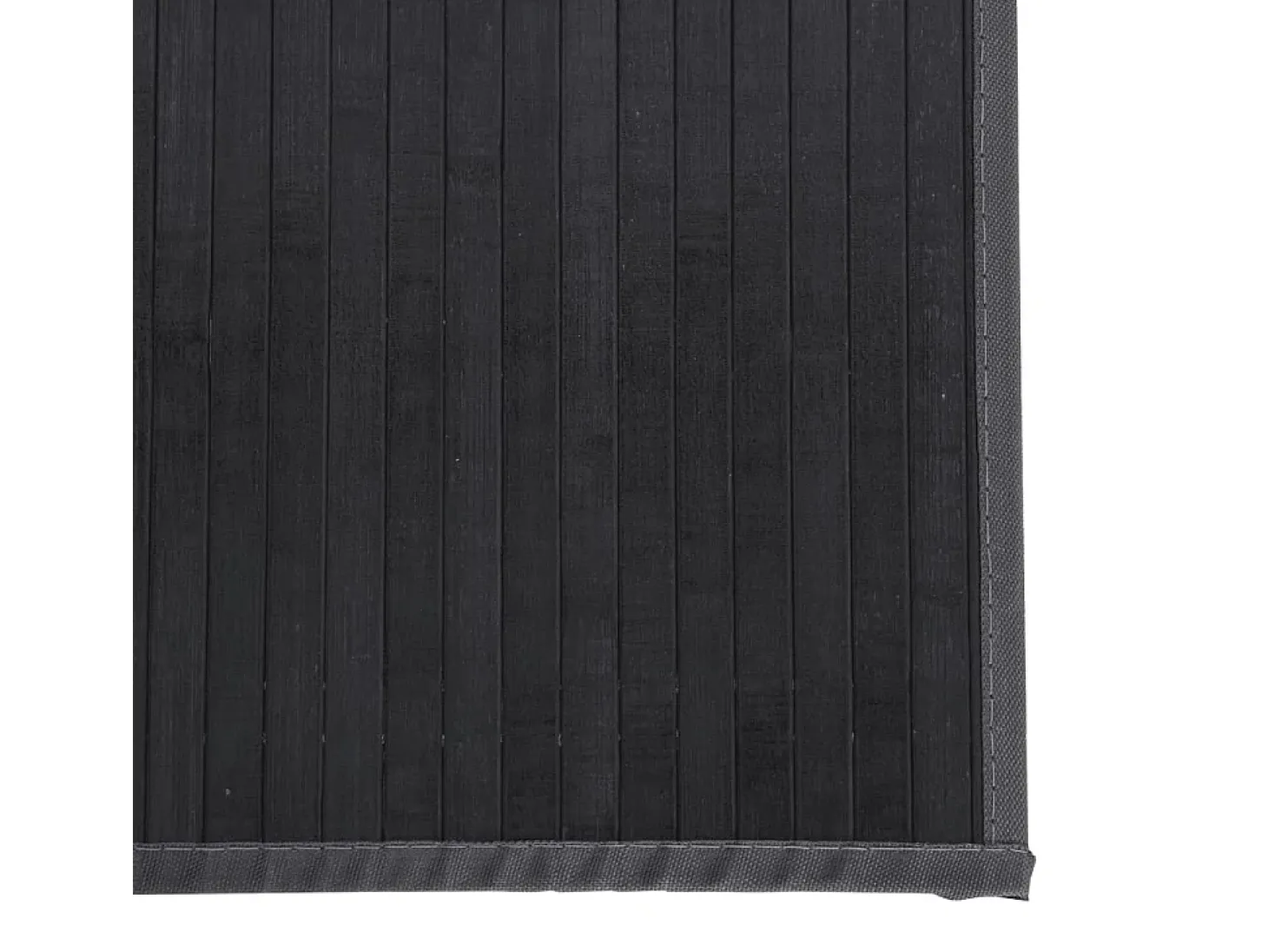 Alfombra rectangular gris 100x200 cm bambú