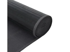 Alfombra rectangular gris 100x200 cm bambú