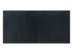 Alfombra rectangular gris 100x200 cm bambú