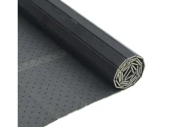 Alfombra rectangular gris 100x200 cm bambú