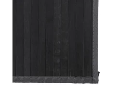 Alfombra rectangular gris 80x300 cm bambú