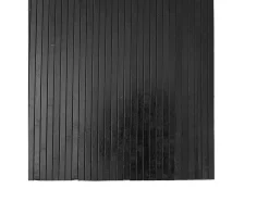 Alfombra rectangular gris 80x200 cm bambú