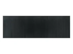 Alfombra rectangular gris 100x300 cm bambú