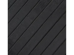 Alfombra rectangular gris 100x300 cm bambú