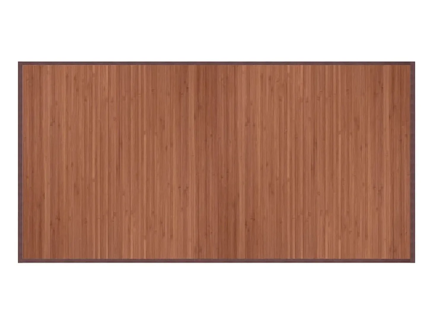 Alfombra rectangular marrón 100x200 cm bambú