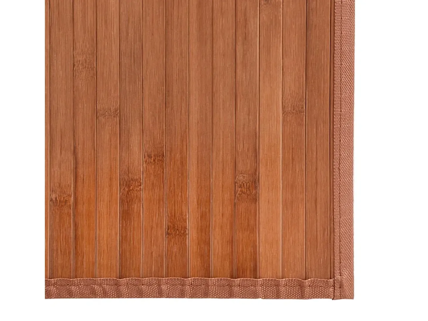 Alfombra rectangular marrón 100x200 cm bambú