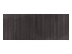 Alfombra rectangular marrón oscuro 80x200 cm bambú