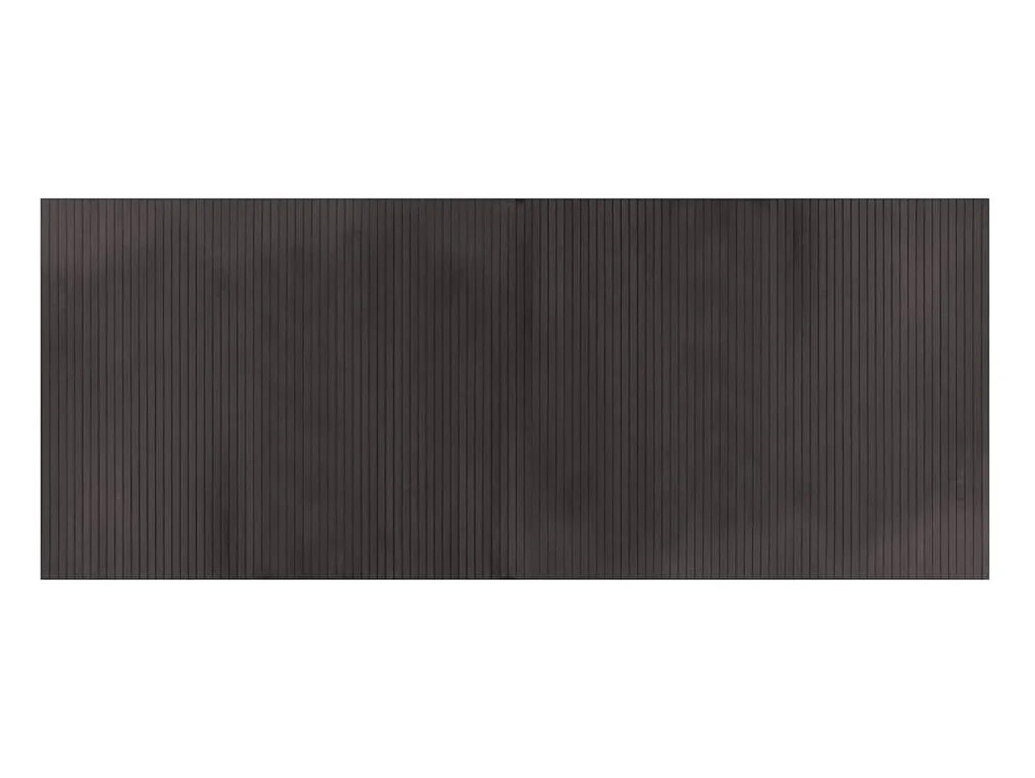 Alfombra rectangular marrón oscuro 80x200 cm bambú