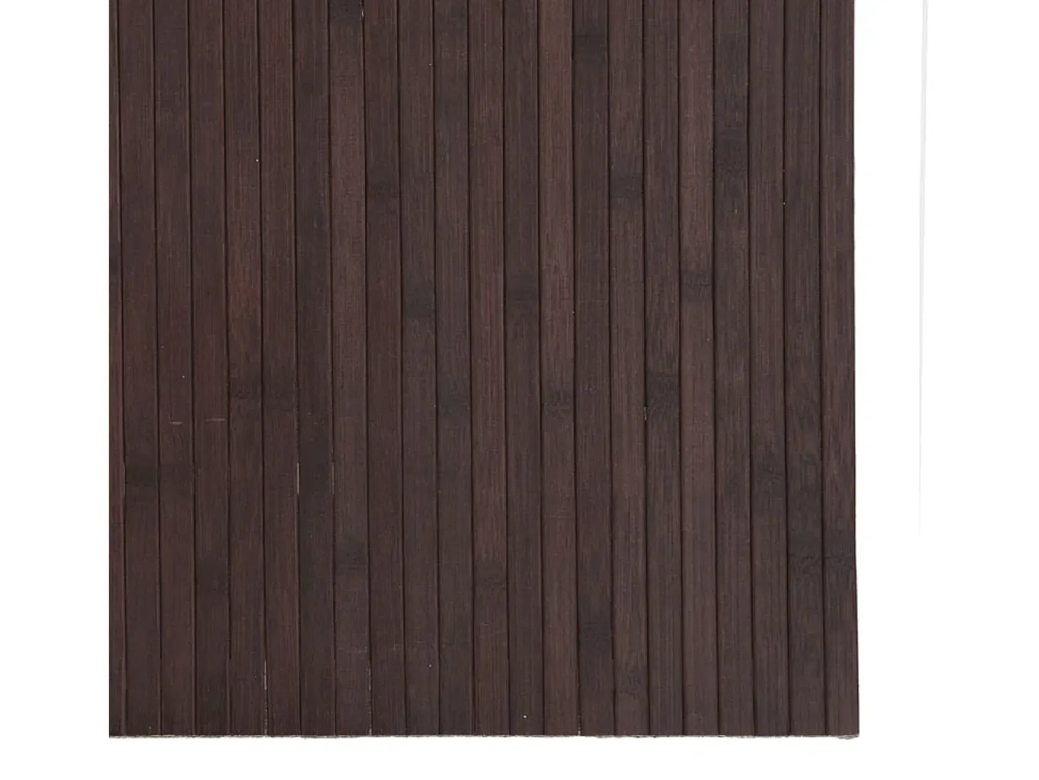 Alfombra rectangular marrón oscuro 80x200 cm bambú