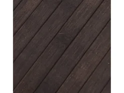 Alfombra rectangular marrón oscuro 80x200 cm bambú