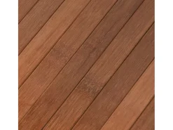 Alfombra rectangular marrón 80x1000 cm bambú
