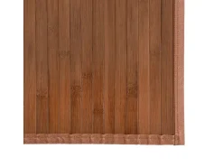 Alfombra rectangular marrón 80x1000 cm bambú