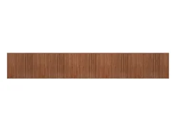 Alfombra rectangular marrón 80x1000 cm bambú