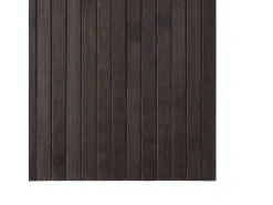 Alfombra rectangular marrón oscuro 60x300 cm bambú