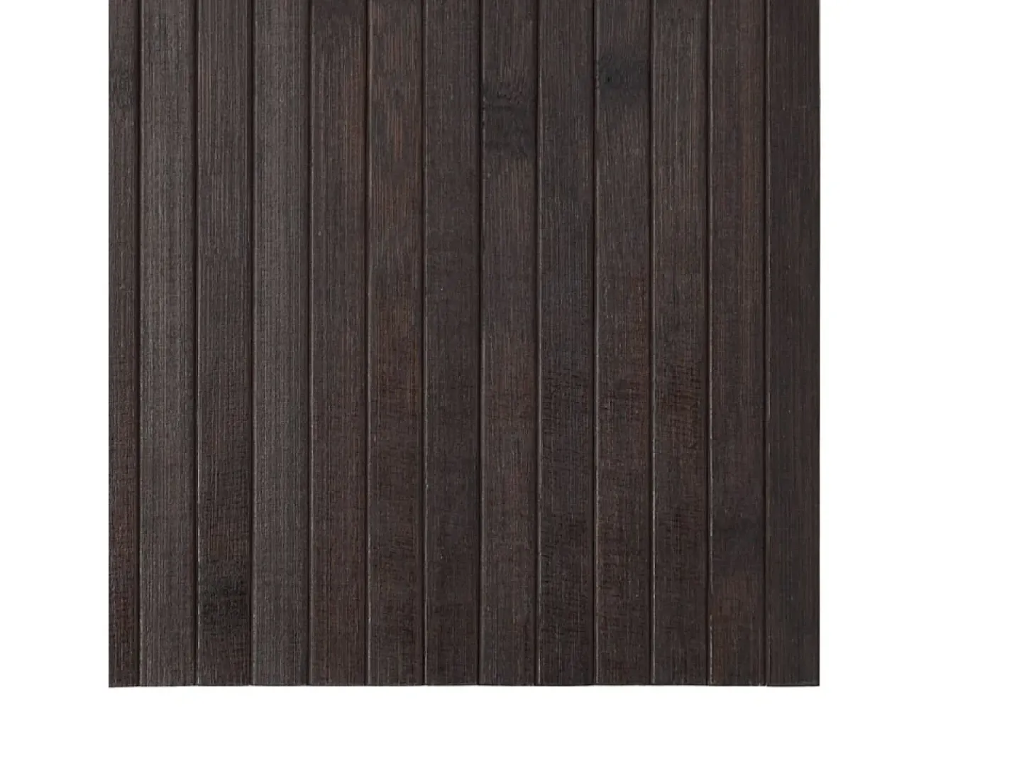 Alfombra rectangular marrón oscuro 60x300 cm bambú