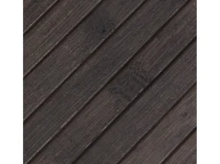 Alfombra rectangular marrón oscuro 60x300 cm bambú