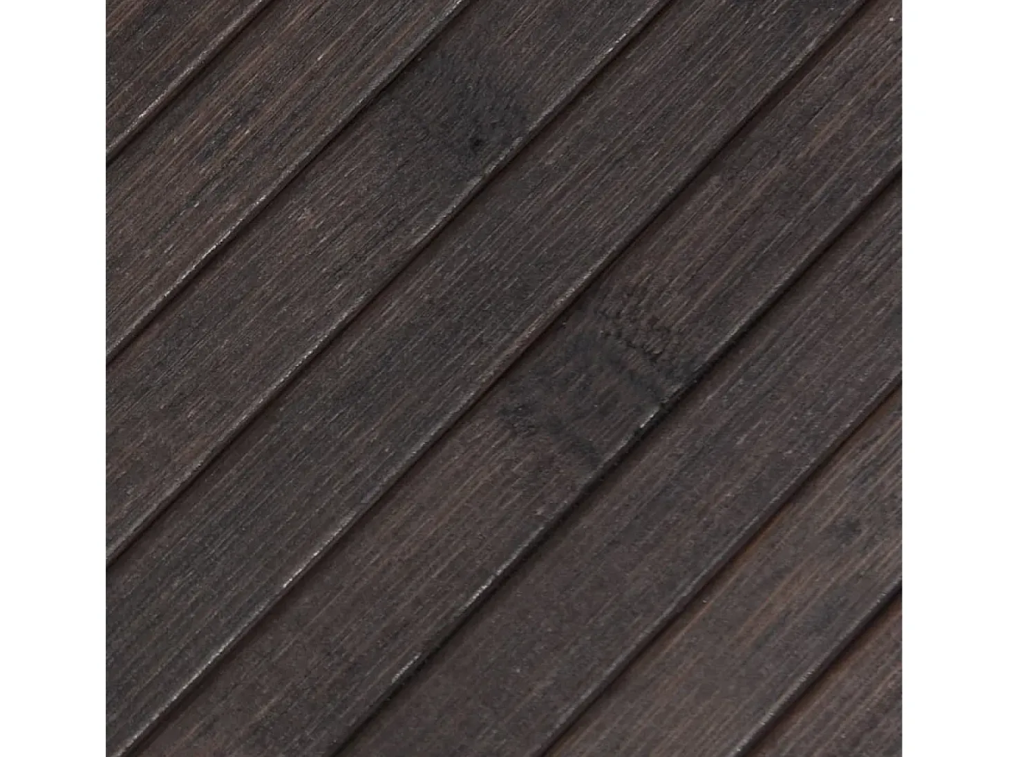 Alfombra rectangular marrón oscuro 60x300 cm bambú