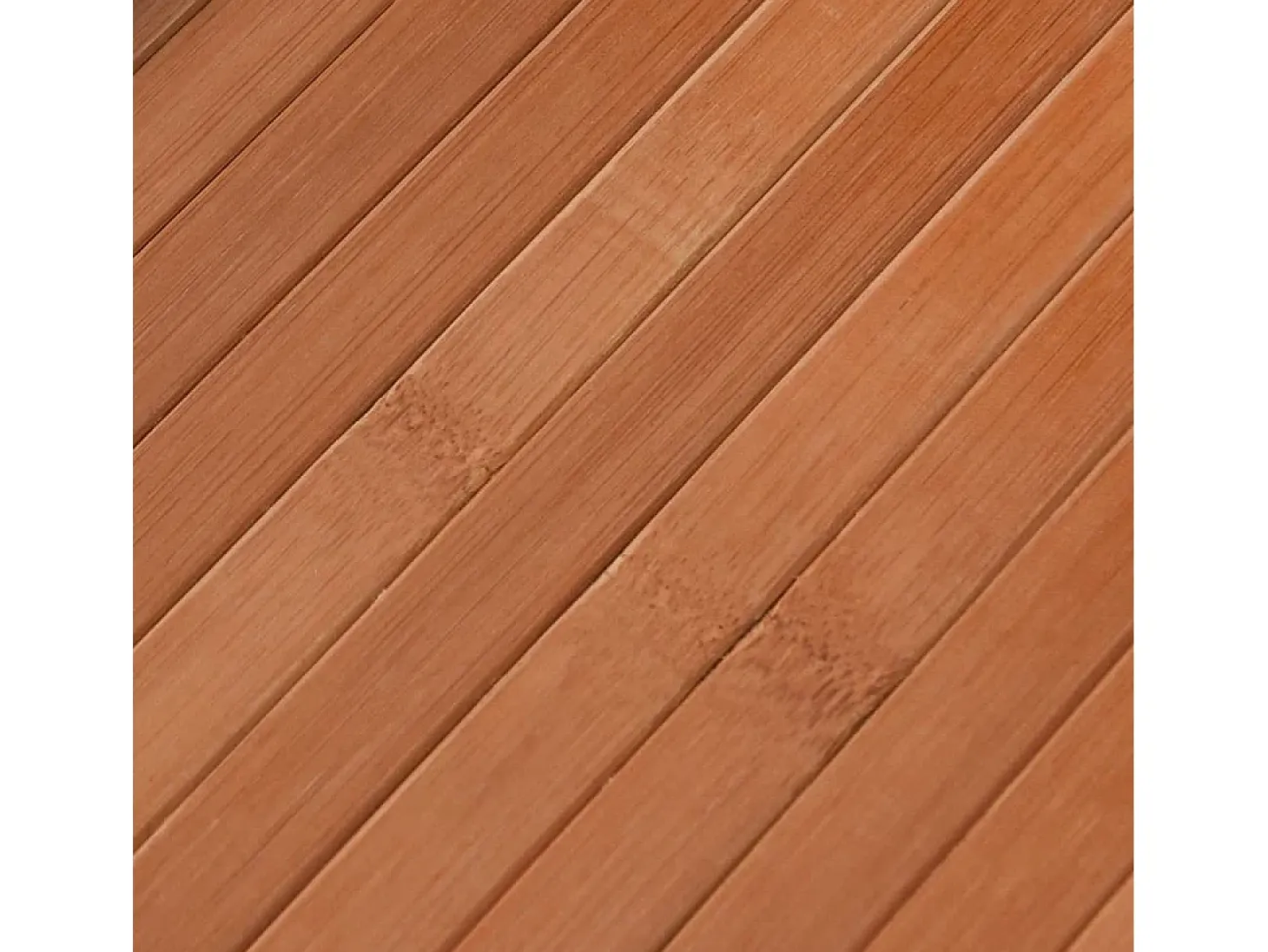 Alfombra rectangular marrón 70x500 cm bambú