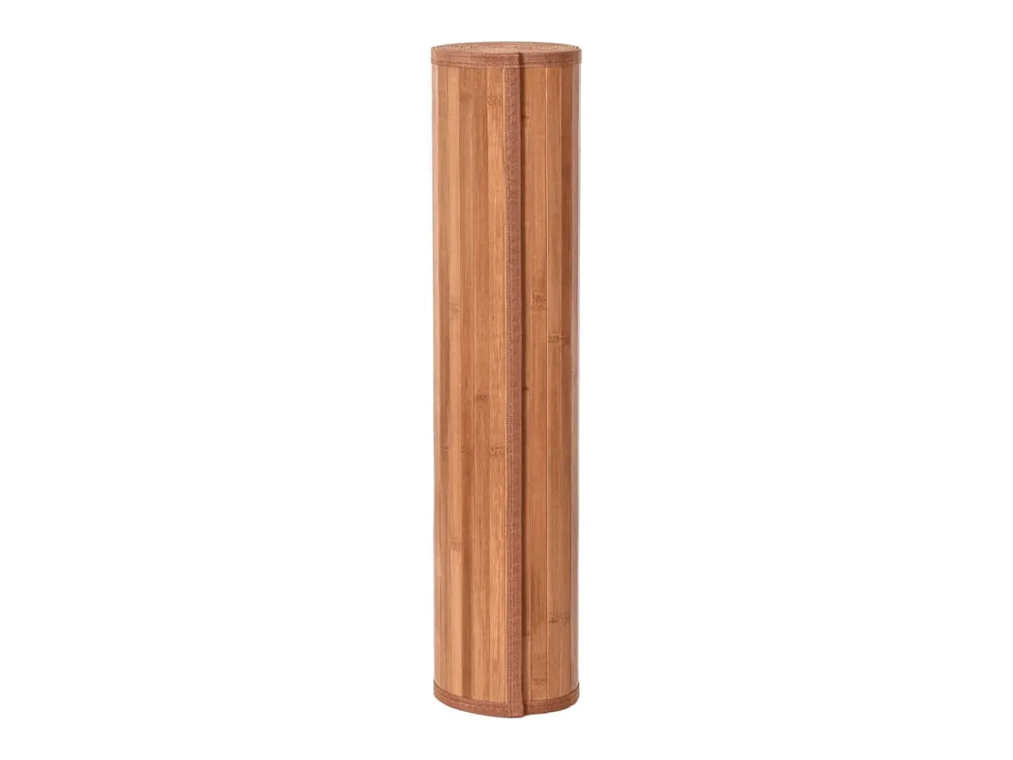 Alfombra rectangular marrón 70x500 cm bambú
