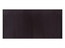 Alfombra rectangular marrón oscuro 100x200 cm bambú