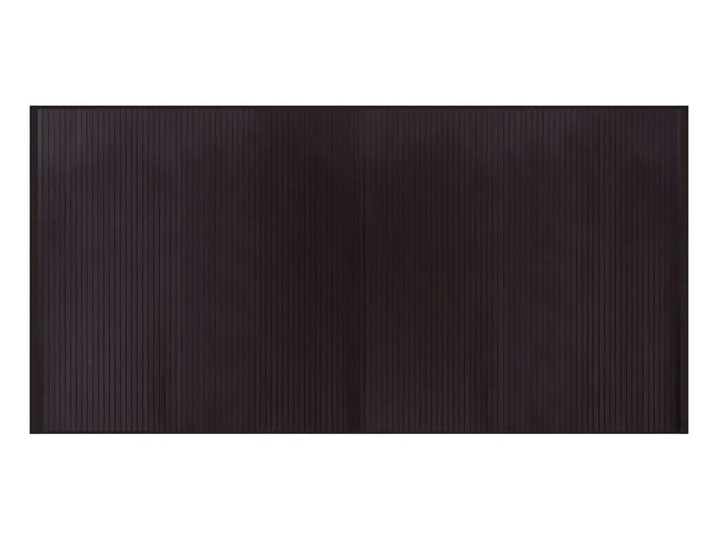 Alfombra rectangular marrón oscuro 100x200 cm bambú
