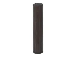 Alfombra rectangular marrón oscuro 100x200 cm bambú