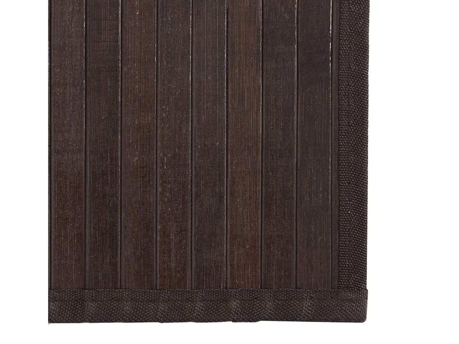 Alfombra rectangular marrón oscuro 100x200 cm bambú