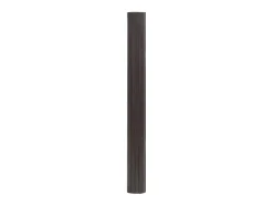 Alfombra rectangular marrón oscuro 100x300 cm bambú
