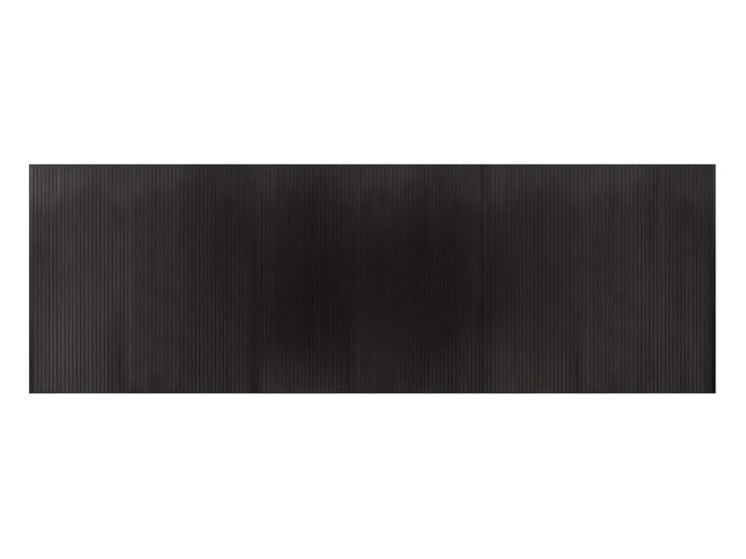 Alfombra rectangular marrón oscuro 100x300 cm bambú